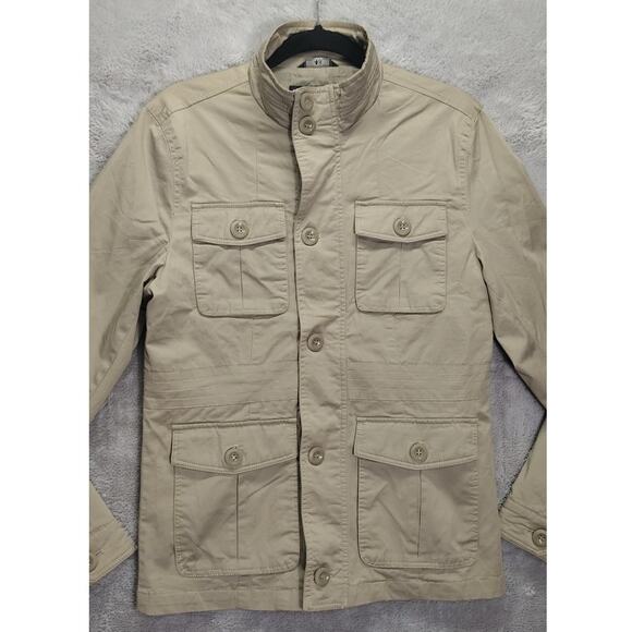 Design Style DS Mens Trapper Jacket Cargo Size 48 Designer Hunting Small Tan - Picture 6 of 12
